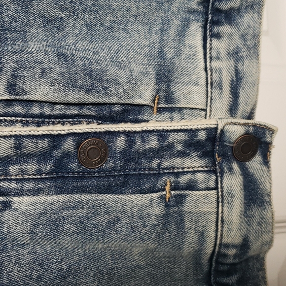 GAP Denim Jacket Contrasting Sherpa Spread Collar - Picture 8 of 14